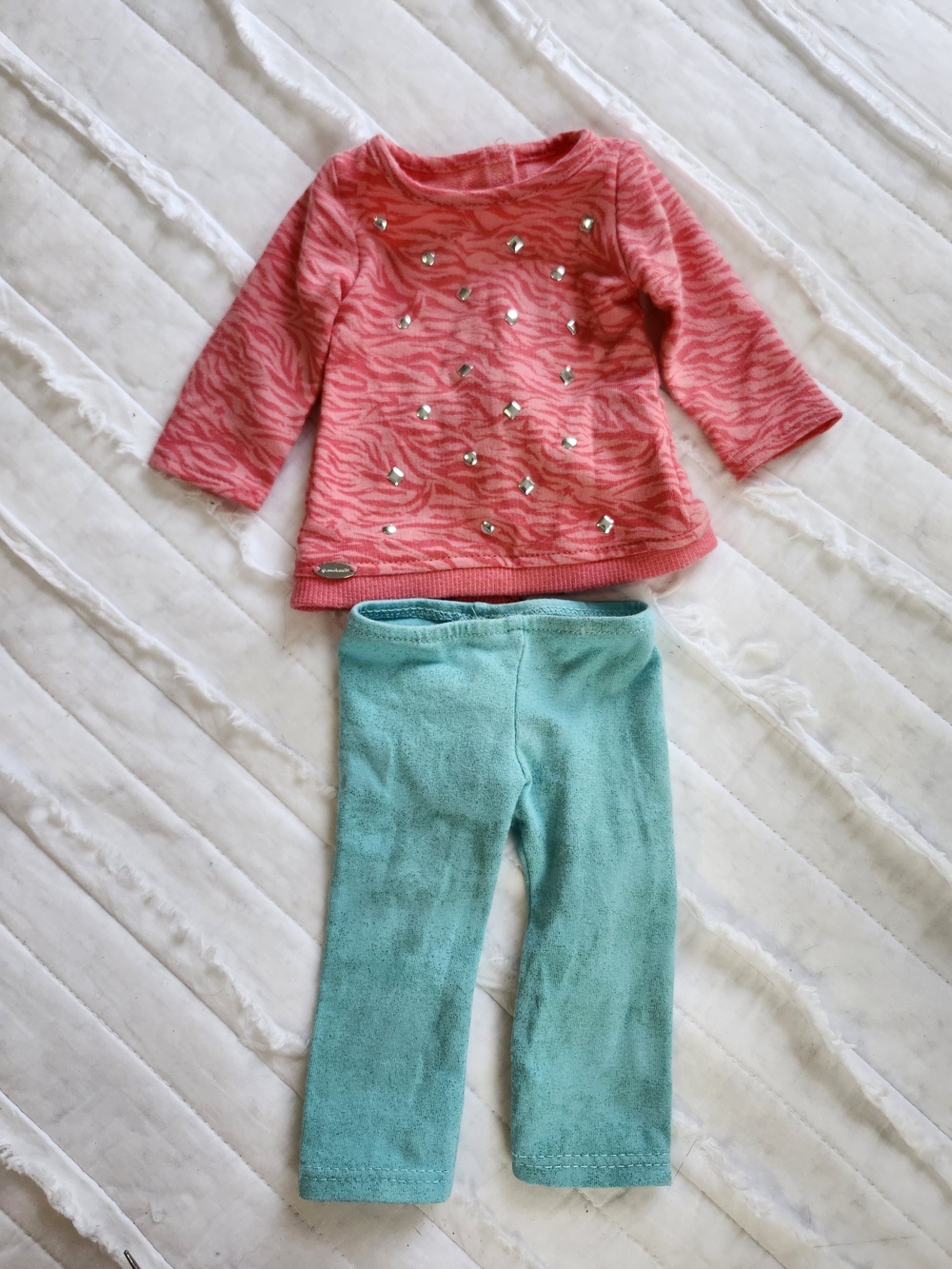 Authentic American Girl 18 Inch Doll Truly Me "Cool Coral" Outfit - Retired 2016